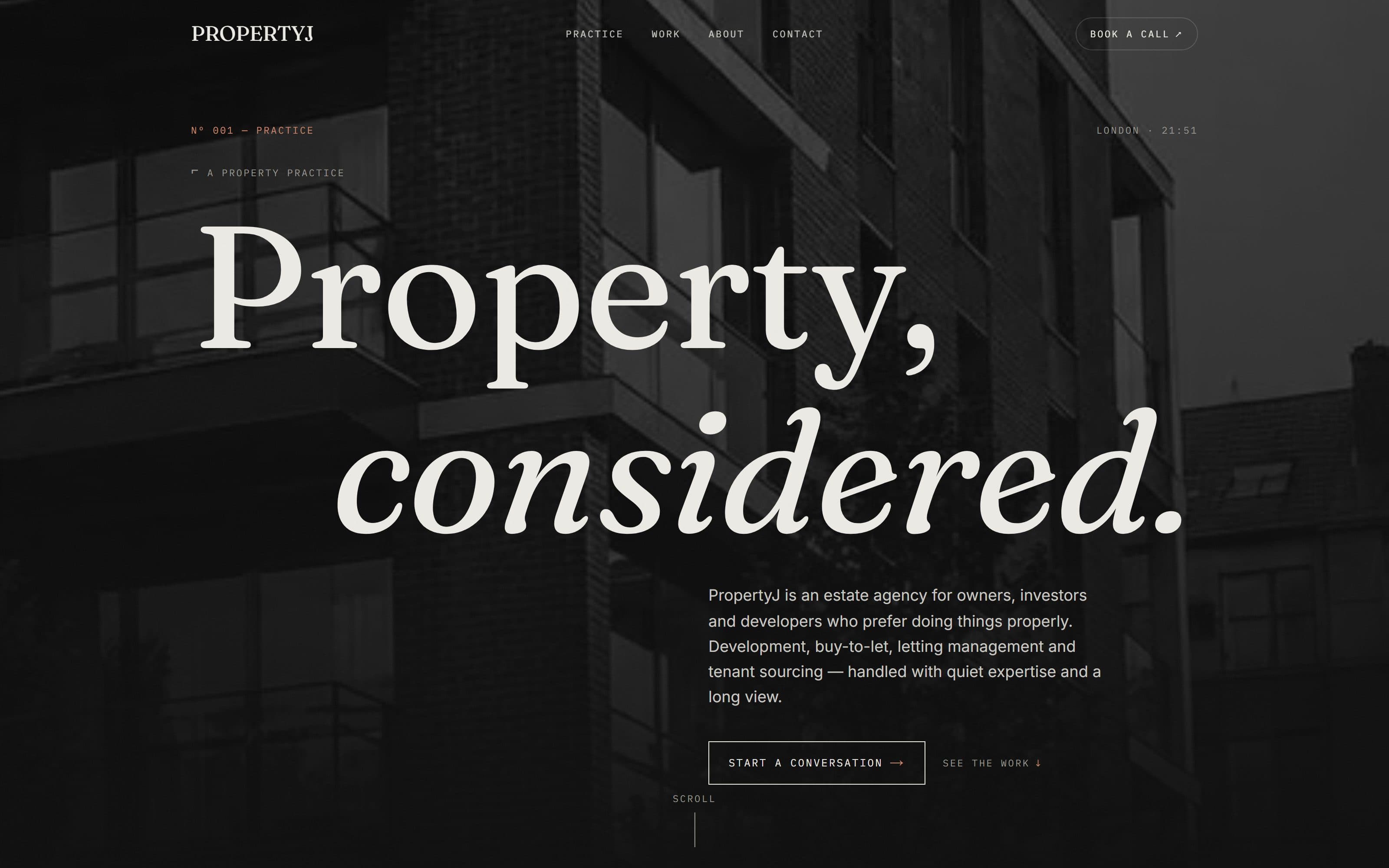 PropertyJ — screenshot of the build