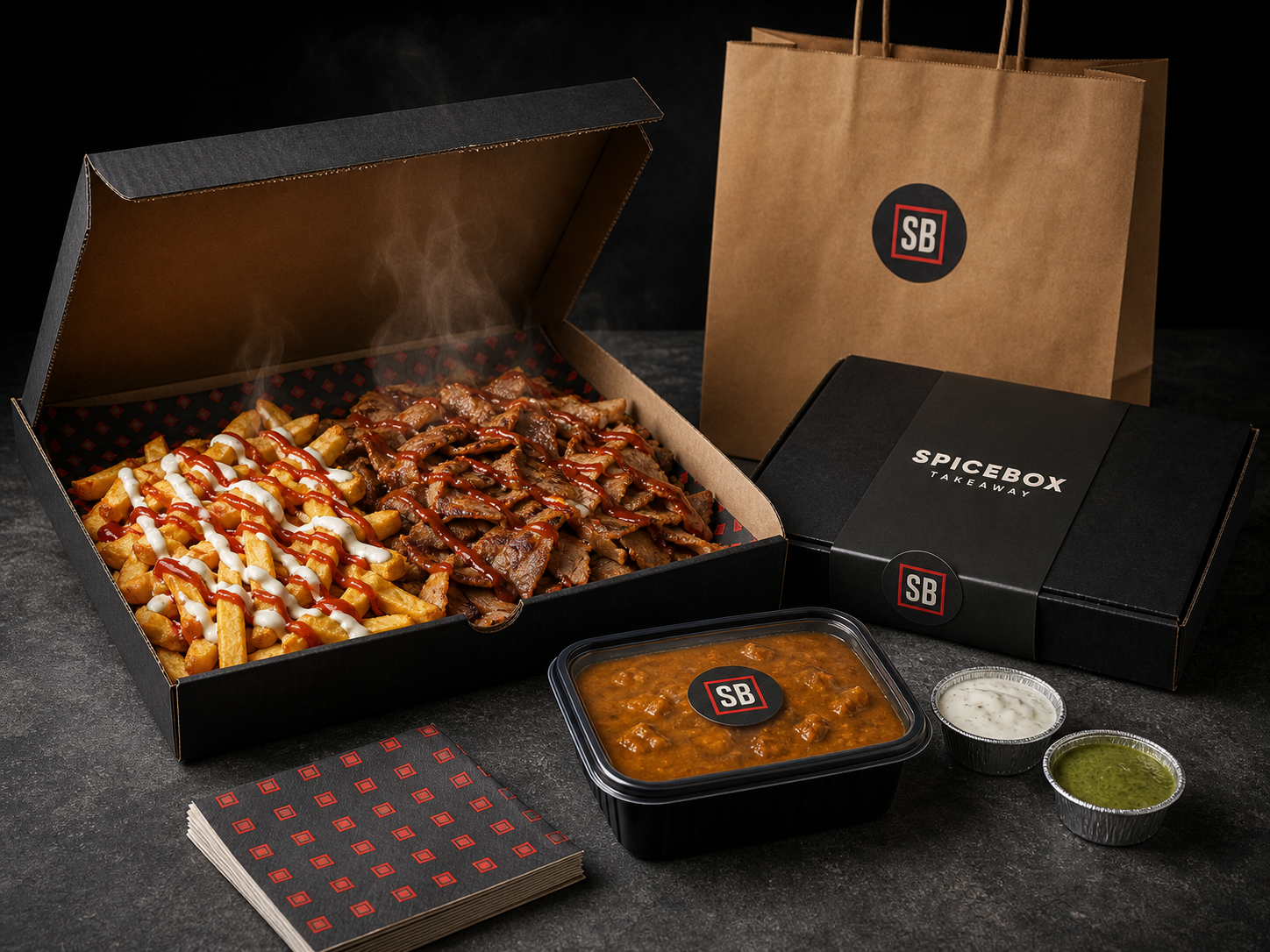 Original packaging route — The SB system in the field before the later brush-script pivot.